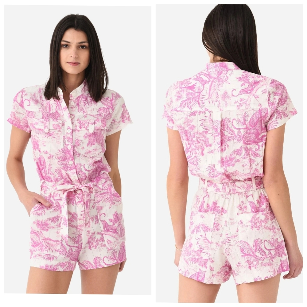ZADIG & VOLTAIRE
Women's Cookis Toile De Jouy Romper
S Pink